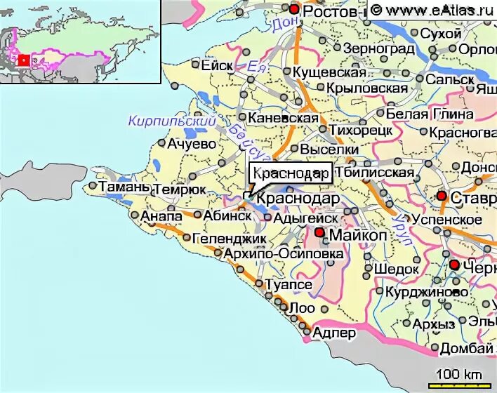 станица кущевская где находится