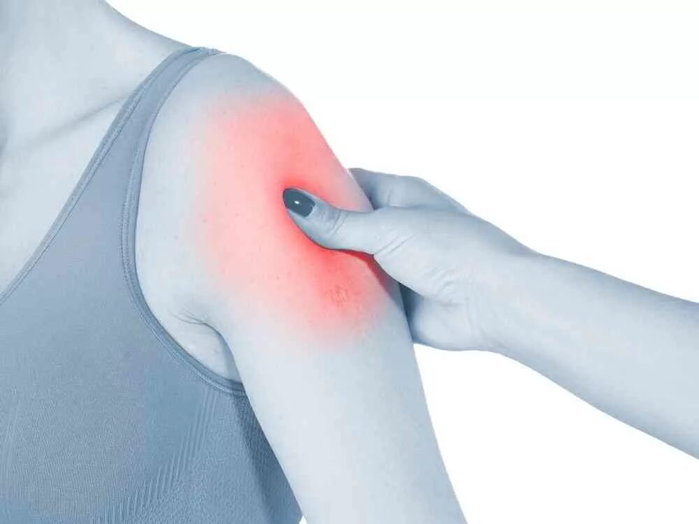Сильная боль в области плечевого сустава