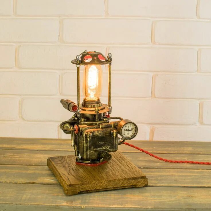 Лампа карбюратор. Лампы Эдисона напольные. Steampunk Lamp Edison Lamp.