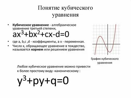 Уравнение с кубом