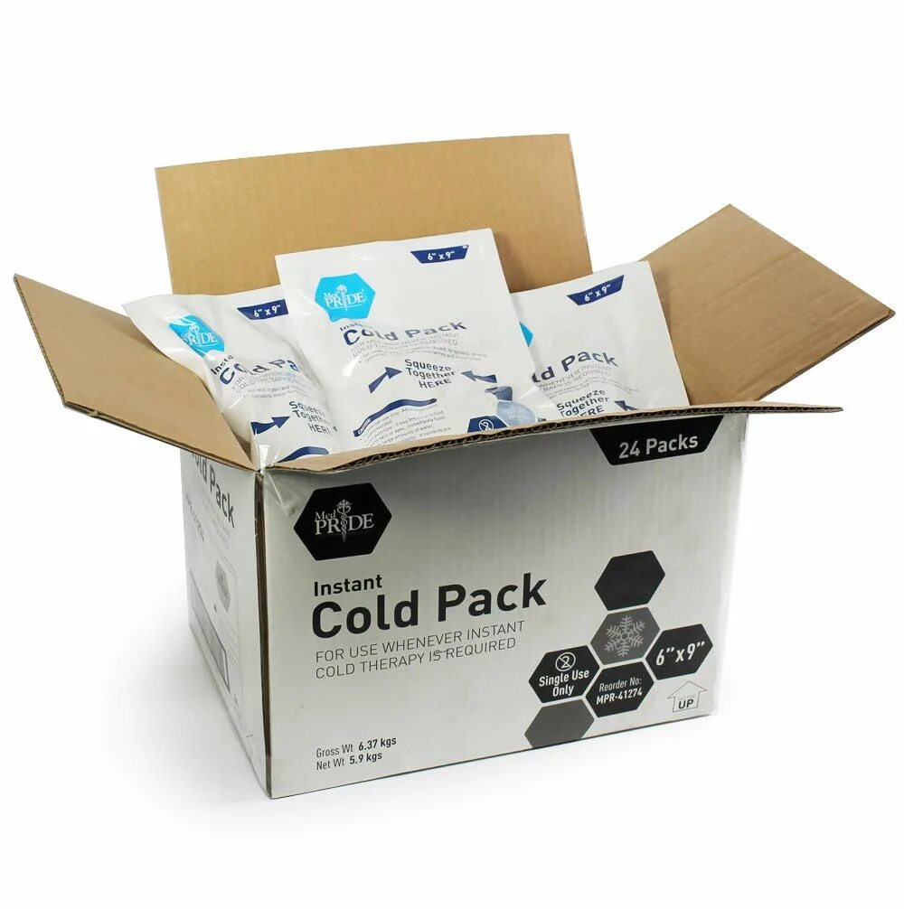 Cold pack. Packed Cold. Easy Ice Disposable instant Ice Pack Pharma. Cold Pak m-6914.