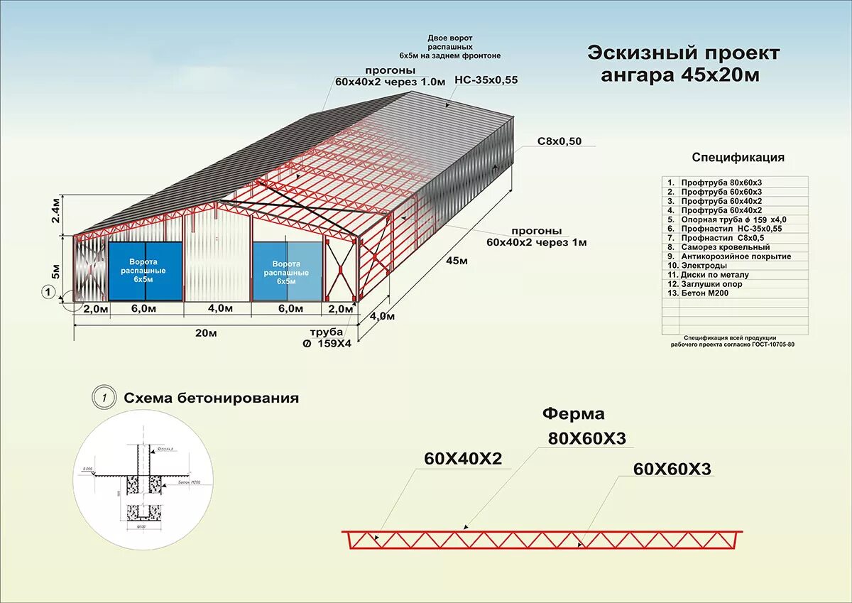 Проект каркасного Ангара 12х20. Чертеж каркаса Ангара для сэндвич панелей. Схема металлического Ангара. Ангар 8000-60000 чертеж односкатный. Объем склада готовой