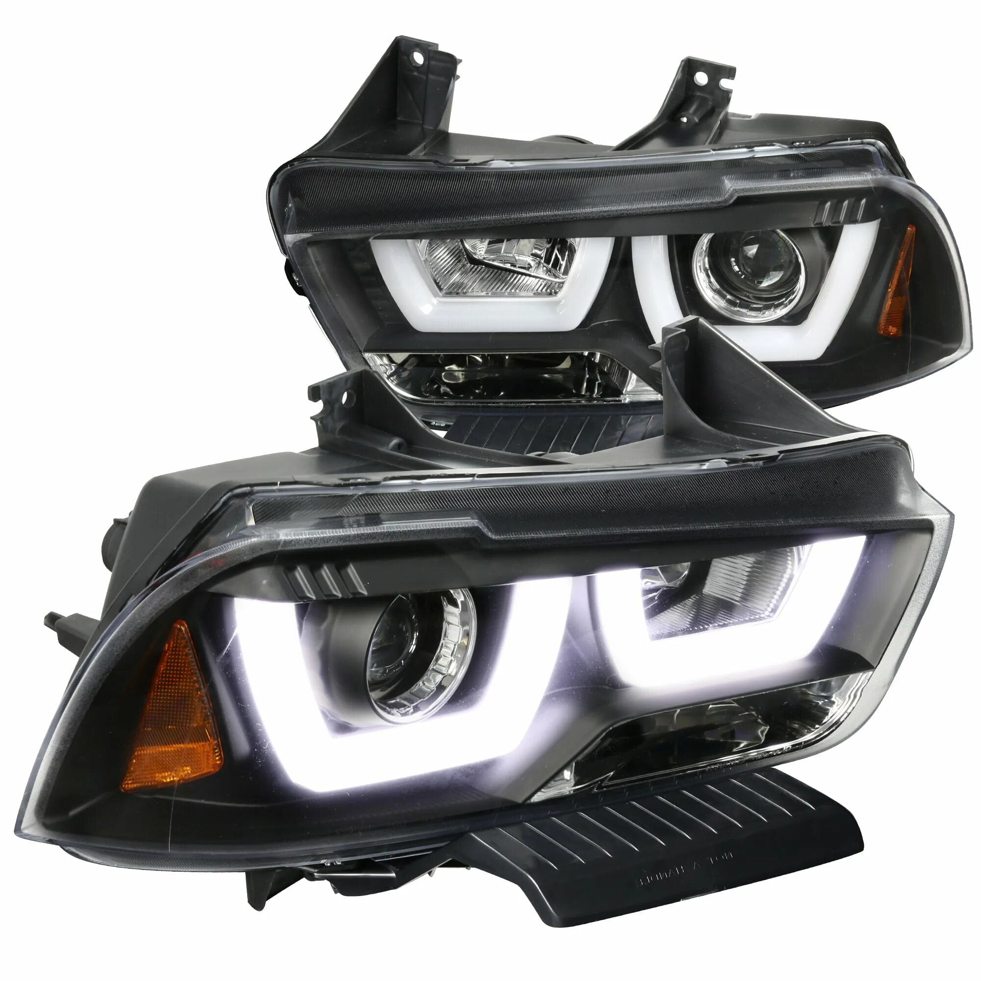 For 2012 2013 2014 Jeep Compass led Headlight with bi-Xenon Projector Lens and led DRL. AMG фары. Фары AMG на десятку. АМГ фары на десятку.