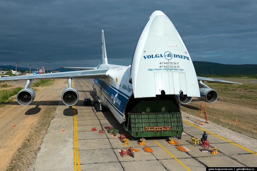 Большие российские самолеты. АН-124 шасси.