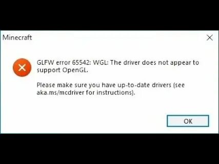 Glfw error