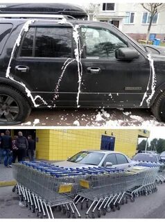 Чужие машины во дворе