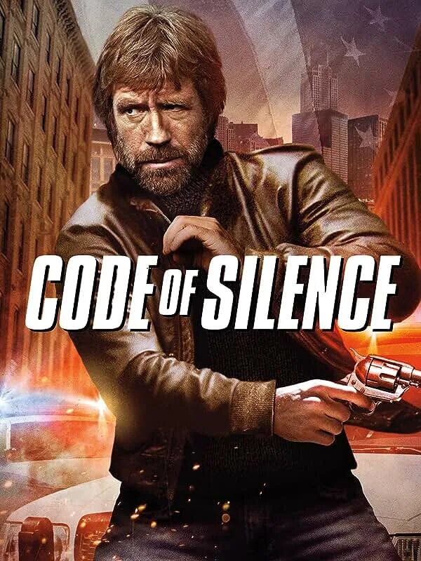 Silent code. Чак норрис 1985. кодекс молчания чак норрис. code of silence 1985 постер.