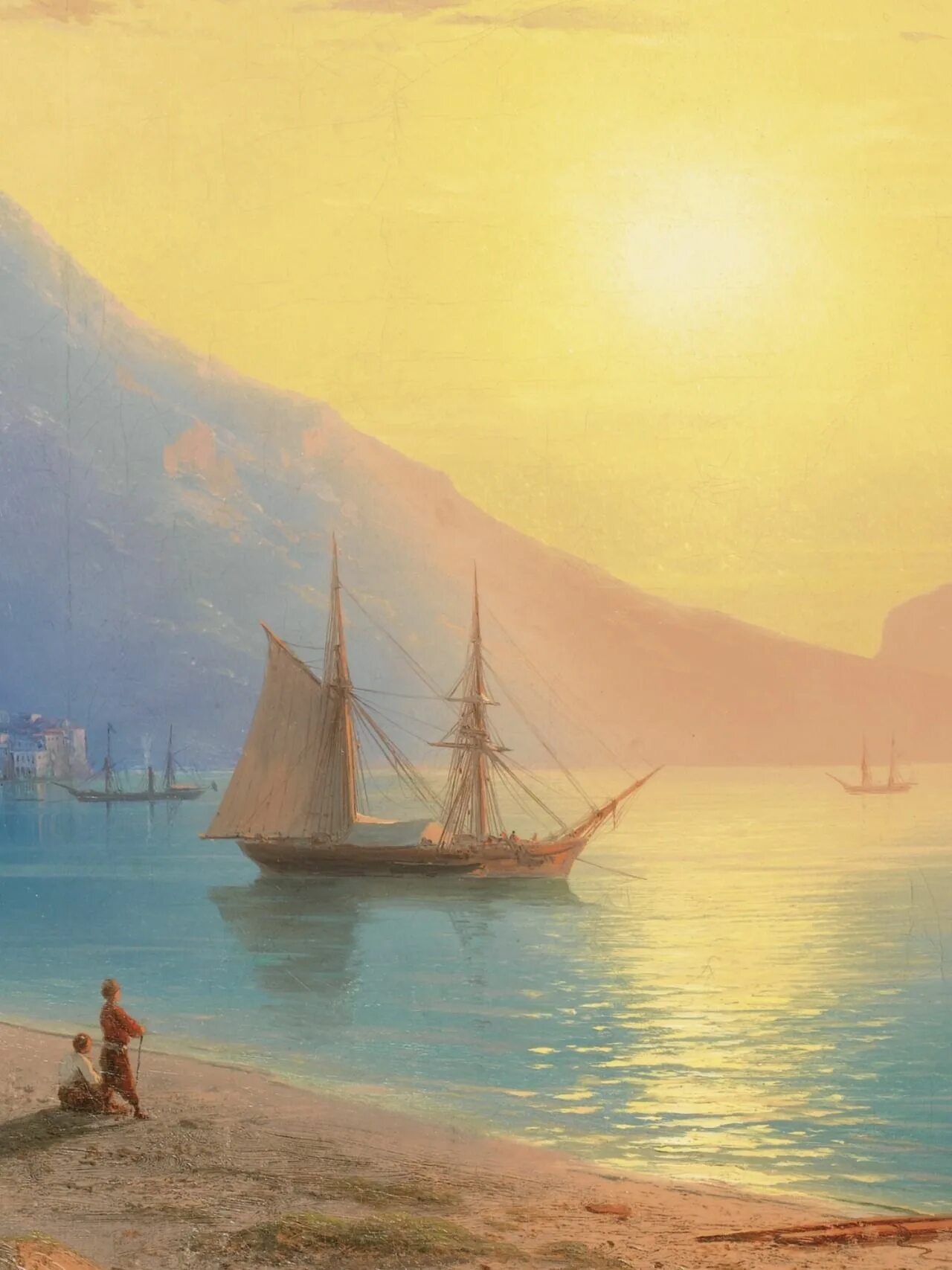 Картины в стиле айвазовского. Айвазовский. Неаполитанский залив. 1841.