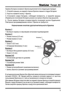Сигнализация а96 инструкция
