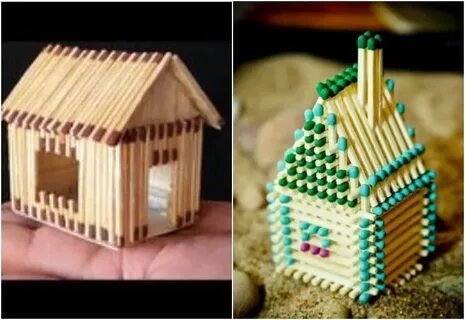 Домики из спичек своими руками инструкция