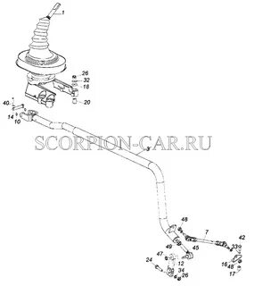 Схема переключения передач 6520