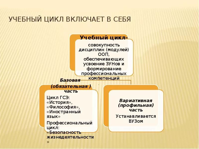 Цикл образовательных. Цикл образовательных