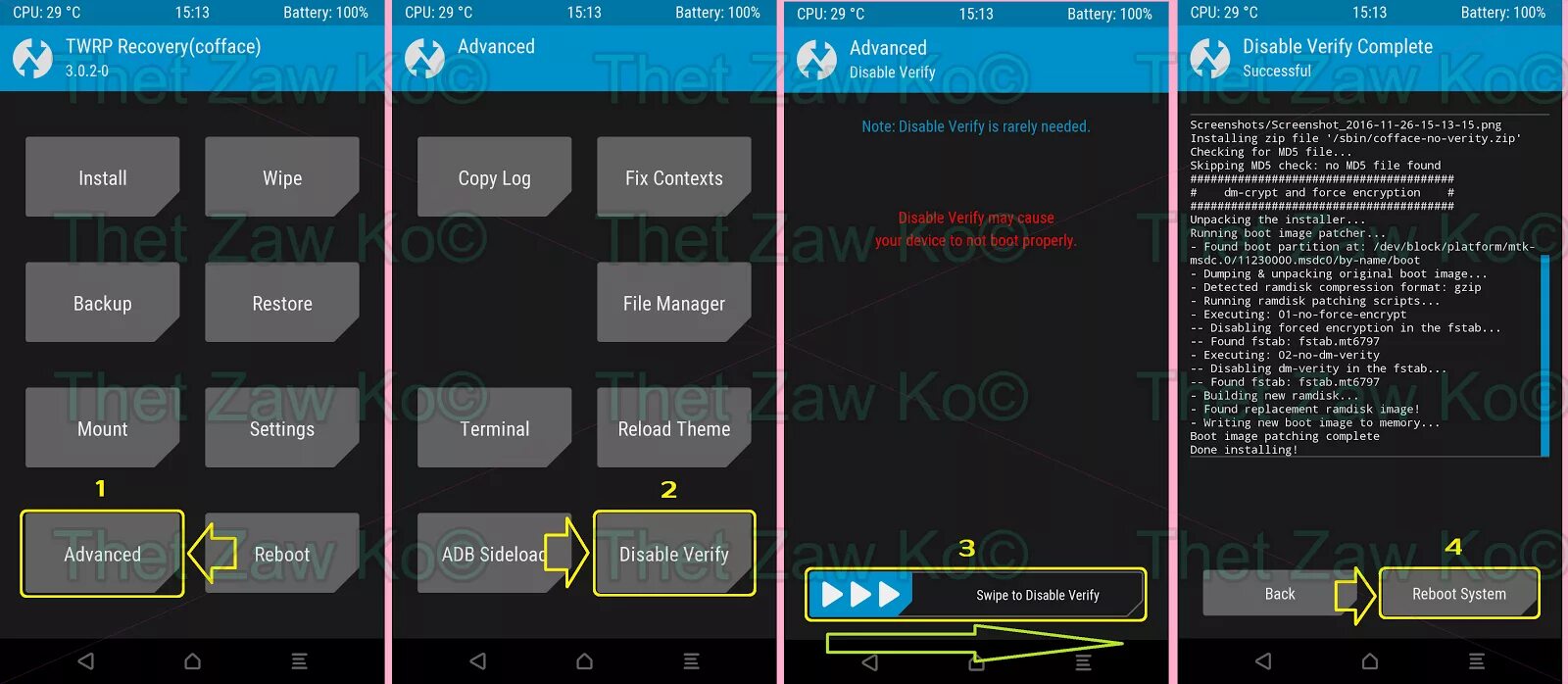 Twrp recovery как установить на компьютер. Twrp format data. disable replace twrp. установка рекавери в ramdisk. как удалить установленный zip через twrp.