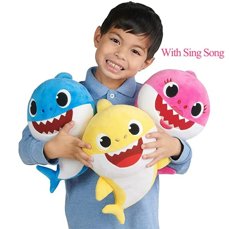 Купить игрушку папа. PINKFONG Baby Shark мягкая игрушка. Музыкальная плюшевая игрушка "Baby Shark. Акуленок" 61031. Пинкфонг бэби Шарк. Игрушка музыкальная акуленое Beby Shark.