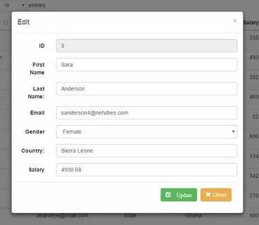 Edit form