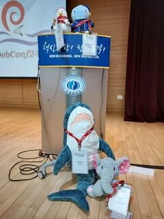 Various mascots in attendance 