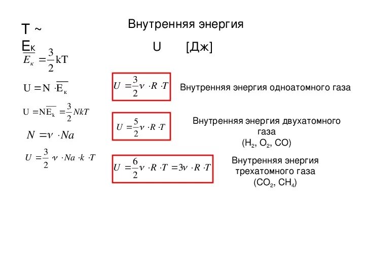 Формула изменения внутренней энергии одноатомного идеального газа. Формулы для вычисления изменения внутренней энергии идеального газа. Формула внутренней энергии одноатомного идеального газа. Изменение внутренней энергии идеального газа формула. Какова температура одноатомного идеального