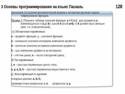 3 основа программы