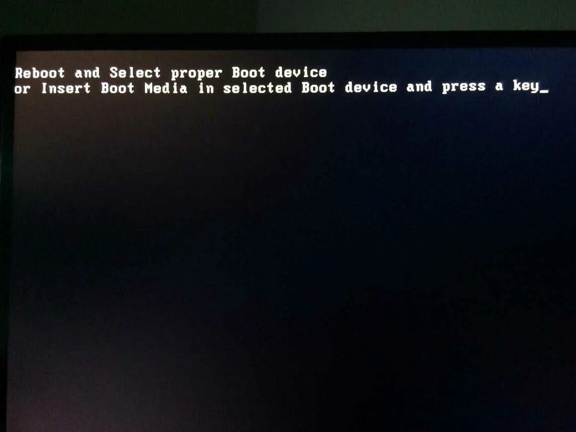 Ошибка Reboot and select proper Boot device or Insert Boot Media. Reboot and select proper Boot device. Ошибка Reboot and select proper Boot. Reboot and select proper proper Boot device. Ошибка boot and select proper boot device