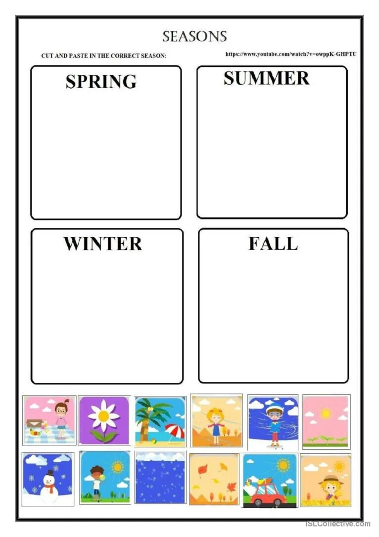 4 Seasons Worksheet. Seasons Worksheets. Времена года на английском. Cut and paste about Seasons. Seasons esl