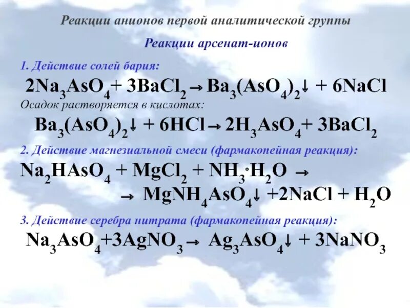 Реакция анионов первой аналитической группы. Реакции анионов 1 аналитической группы. Качественные реакции на анионы 1 аналитической группы. Анионы 2 группы реакции. Mgcl2 и nh3