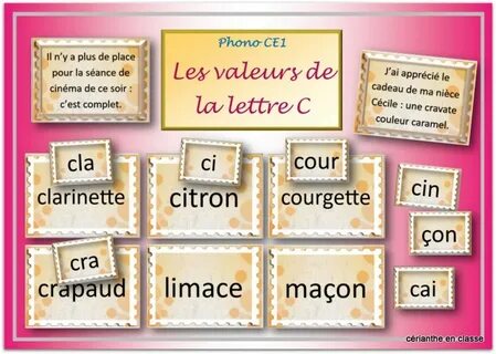 Des lettres