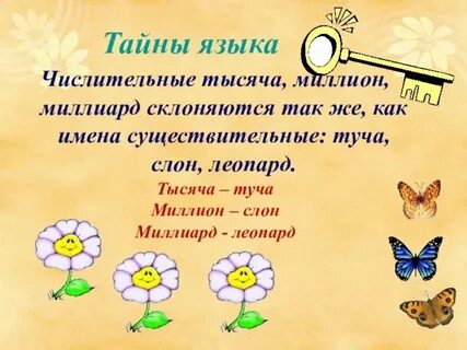 Факты с числительными