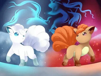 Alola Vulpix ❄ and Vulpix Pokemon Eevee, Pokemon Fan Art, Pokemon Character...