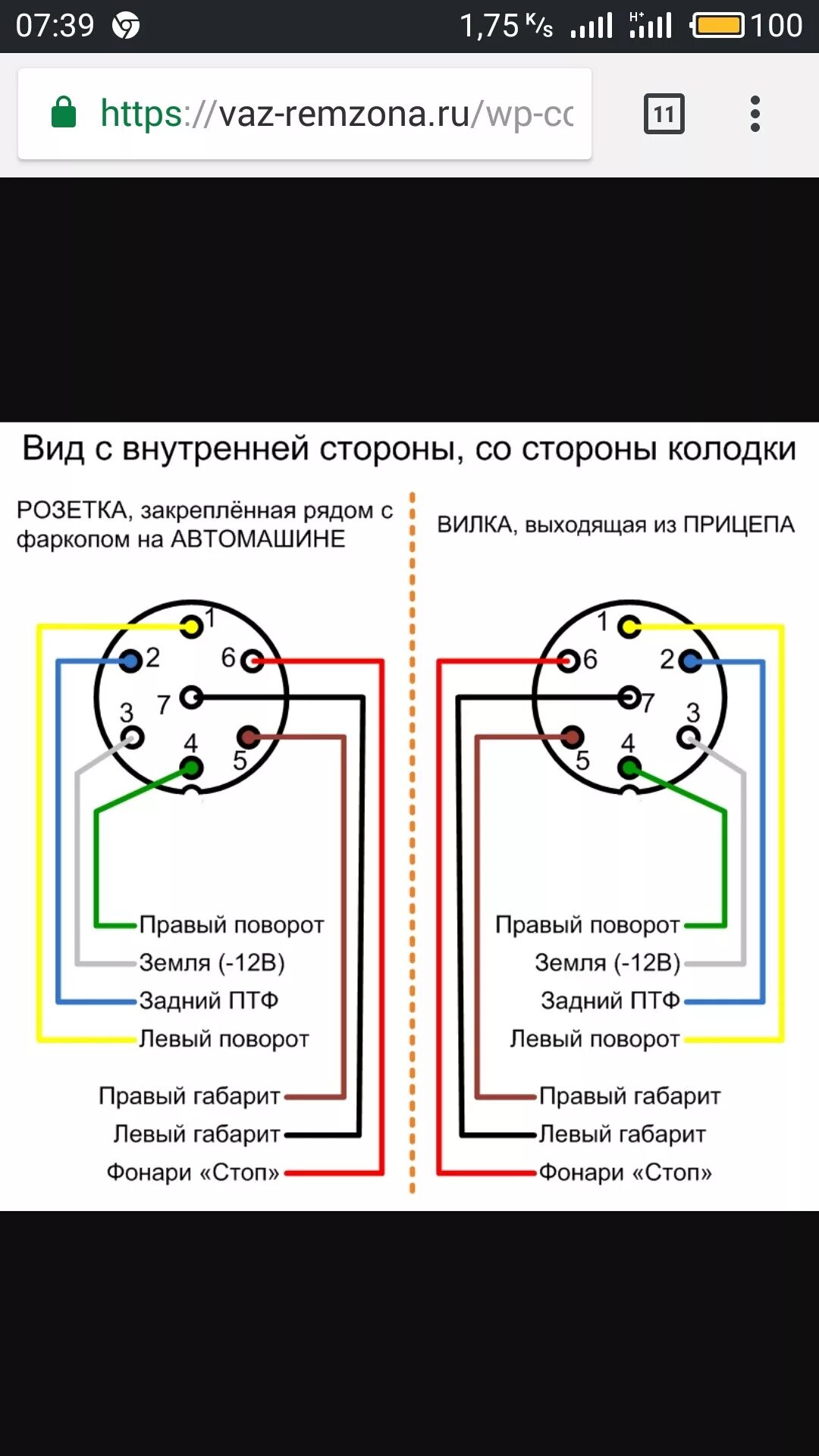 Как подсоединить розетку фаркопа