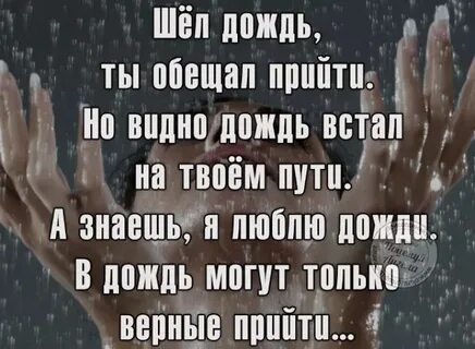 Дождь верно