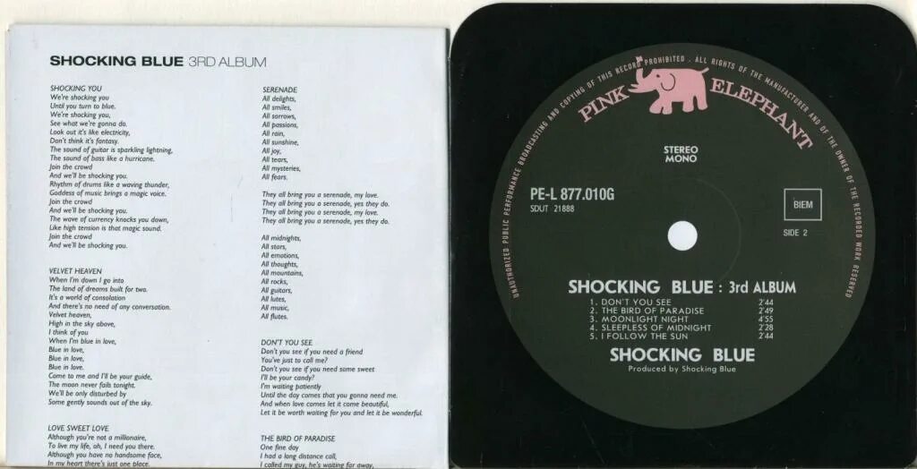 Shocking Blue "3rd album". Shocking Blue 3rd album 1971. Third album Shocking Blue. Shocking Blue "Inkpot".