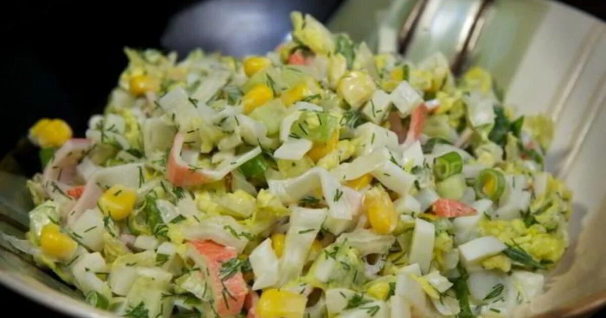Рецепт салат пекинская капуста крабовые палочки