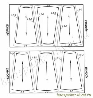 Юбка трапеция выкройка (58 фото) .