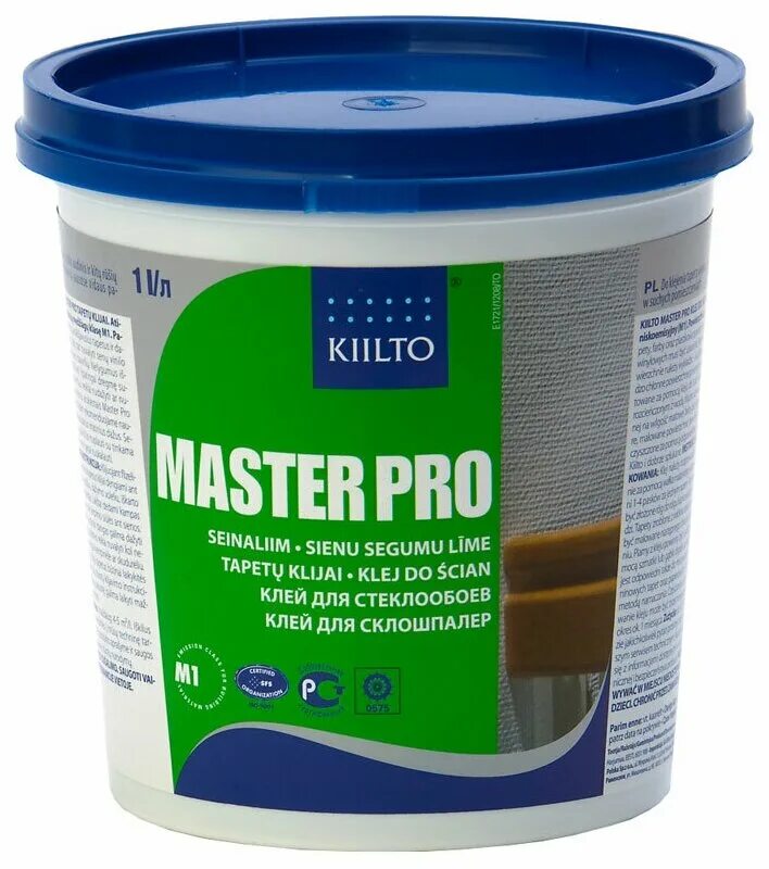 Клей для стеклохолста "Kiilto Master Pro". Усиленный готовый клей для обоев Kiilto Master Pro 5 л t1954.005. Киилто клей для стеклообоев. Клей для стеклообоев Kiilto Master Pro готовый 15.75. Мастер обои клей