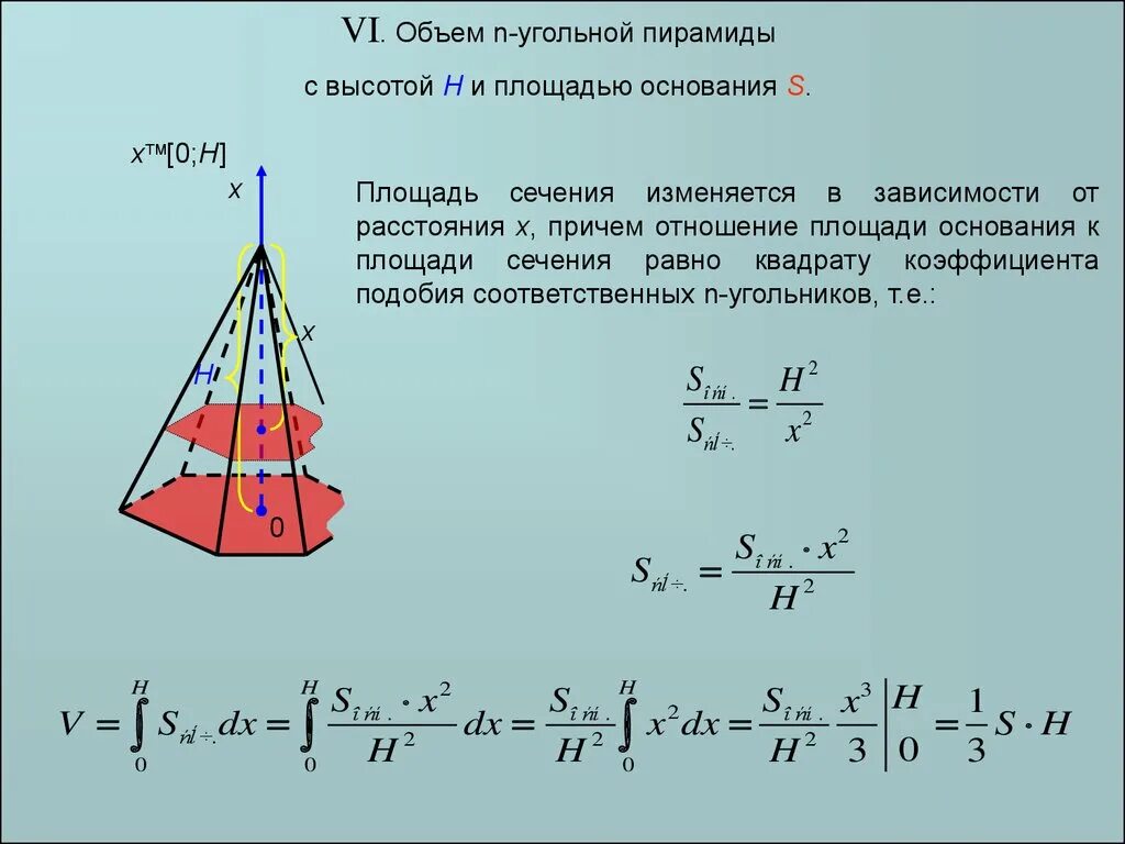 Объем 3х угольной пирамиды. Объем n угольной пирамиды. Площадь основанияьпирамиды. Площадь основания пирамиды.