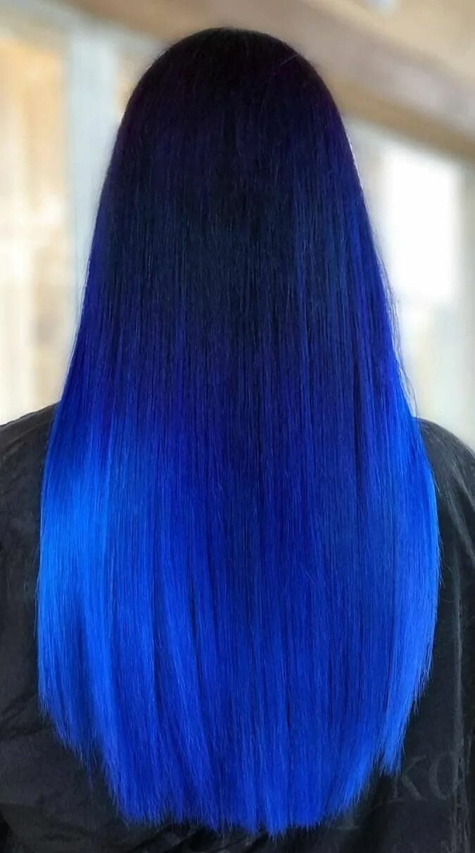 Хорошая синяя краска. Тоника 3.1 midnight blue. синие волосы. синее окрашивание. синяя краска для волос.