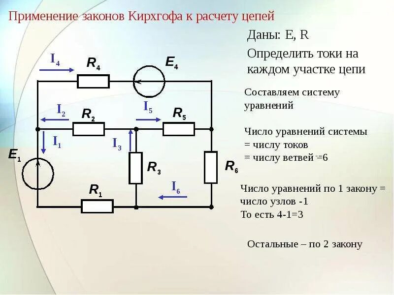 Электрические схемы решение. По первому закону Кирхгофа: i1 i2 + i3-5. Закон Кирхгофа для электрической цепи. 1. Электрическая цепь постоянного тока: элементы цепи. Электрическая схема метод Кирхгофа.