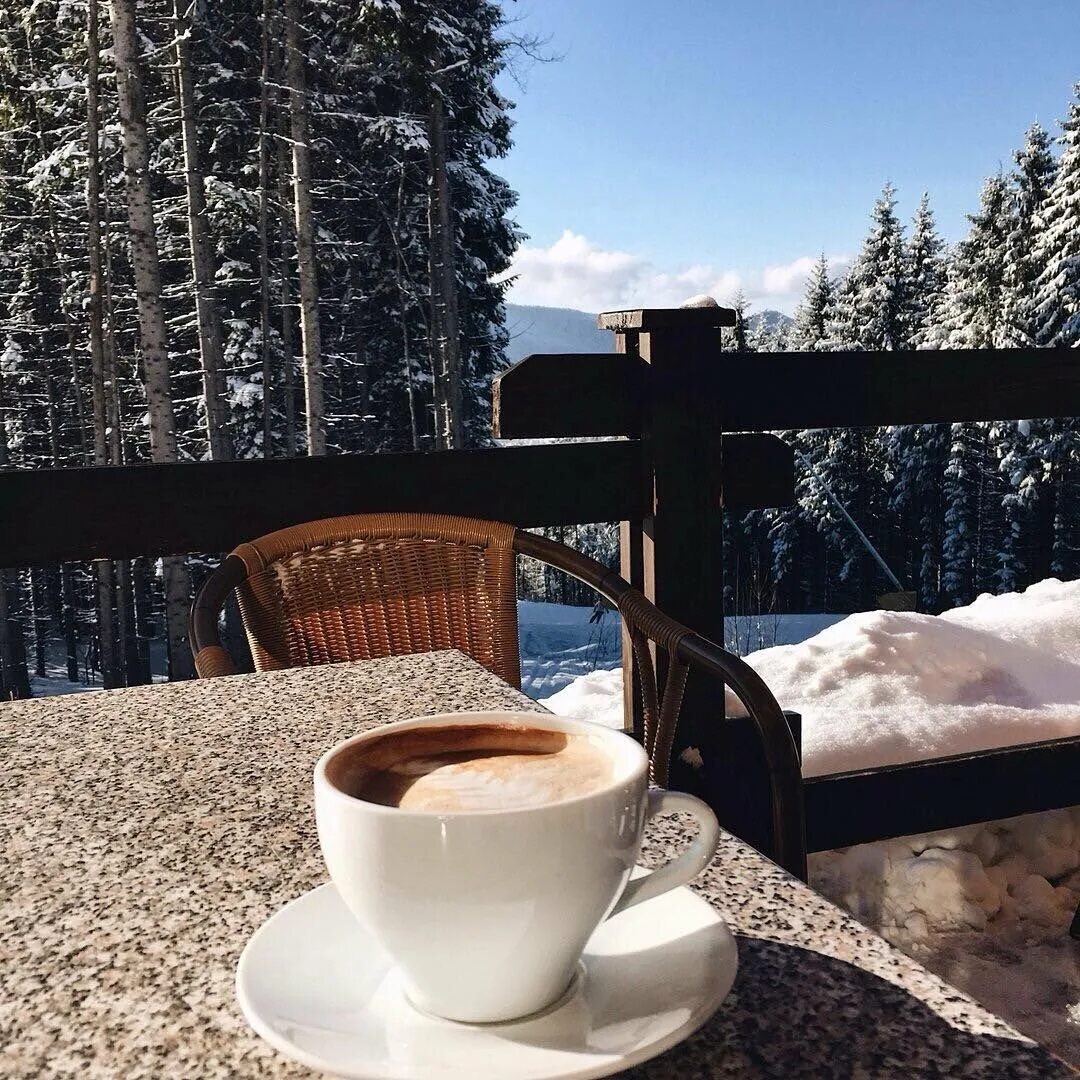 Зааьрак на природе зимой. Зимний завтрак. Зимний кофе. Завтрак на природе зимой. Завтрак зимой фото