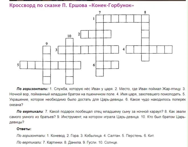 Кроссворд по произведениям с ответами. Кроссворд по сказке конек горбунок 5 класс. Кроссворд по сказке конек горбунок с ответами. Кроссворд по сказке конек горбунок. Кроссворд по сказке конек горбунок с ответами 4 класс.