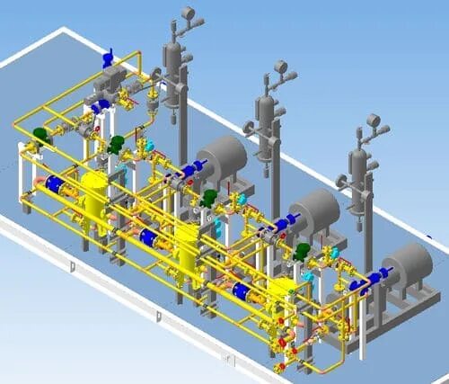 Насосная станция для внутрипарковой перекачки нефти. Трубная обвязка нефтебаз. Блок-бокс КНС промышленных стоков (поз.20) УКПГ. Подпорный насосные агрегат нефтеперекачивающей станции. Работа грс