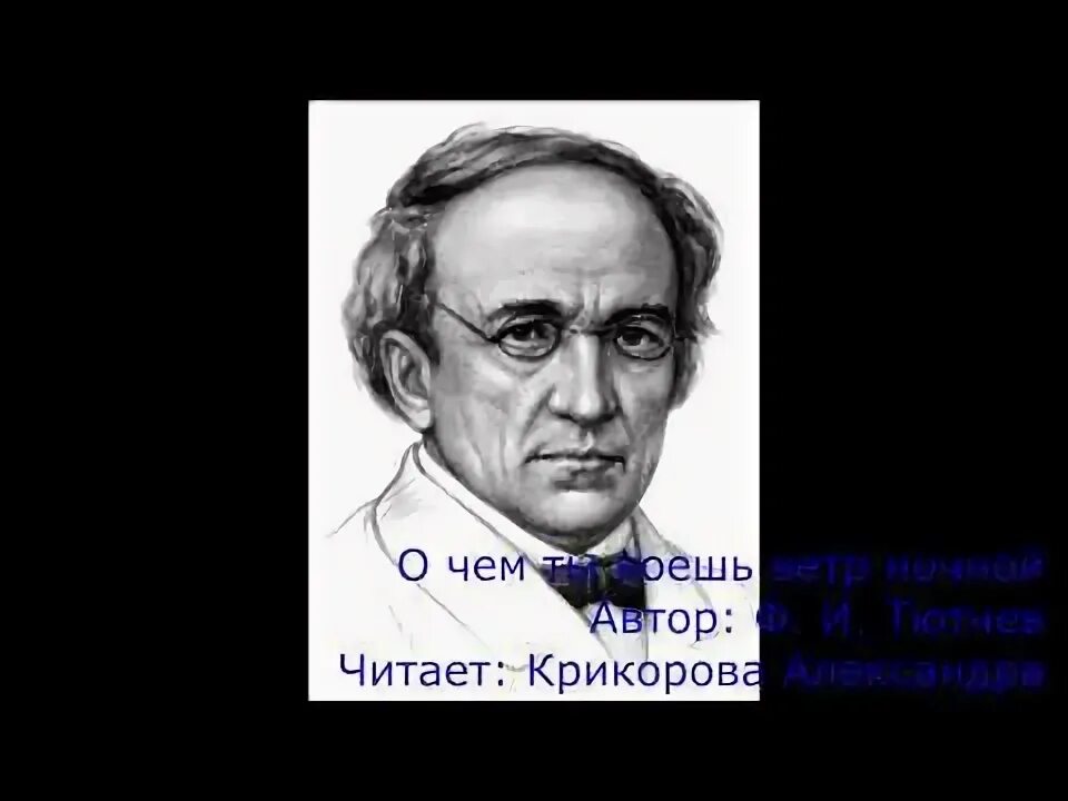 О чем ты воешь тютчева