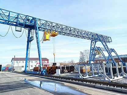 Покраска крана козлового