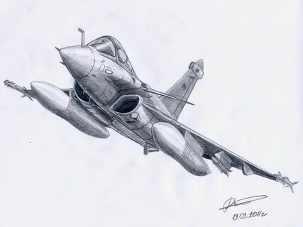 Рисунок реактивного самолета