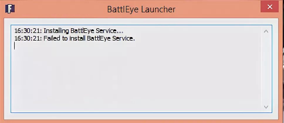 Battleye service is not running properly
