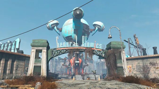 Fallout 4 завод дженерал атомикс. Дженерал атомикс. дженерал атомикс галерия. генерал атомик фоллаут 4. фоллаут 4 научный центр.