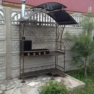 Мангальная зона своими руками из металла