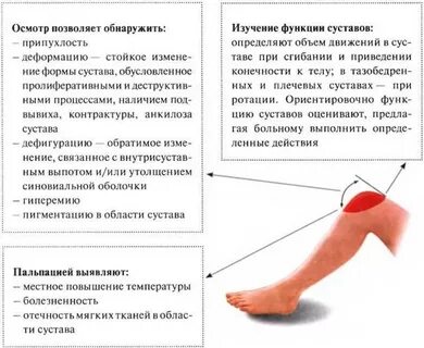 Методика исследования суставов