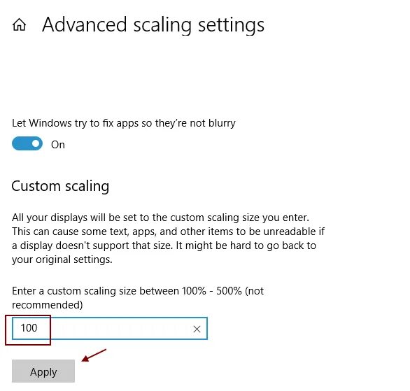 Windows font size. Windows font size