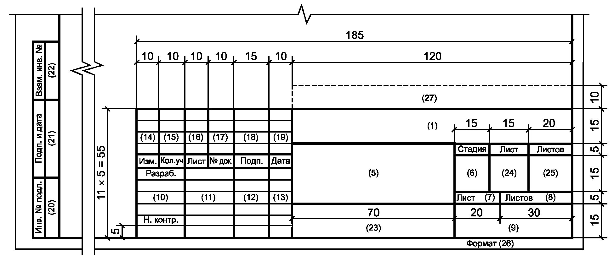 Графы основной надписи по ГОСТ 21.101. Размерная рамка чертежа а4. Размеры штампа на чертеже. Размеры штампа на чертеже а3. По к сательной иде лист б гаж