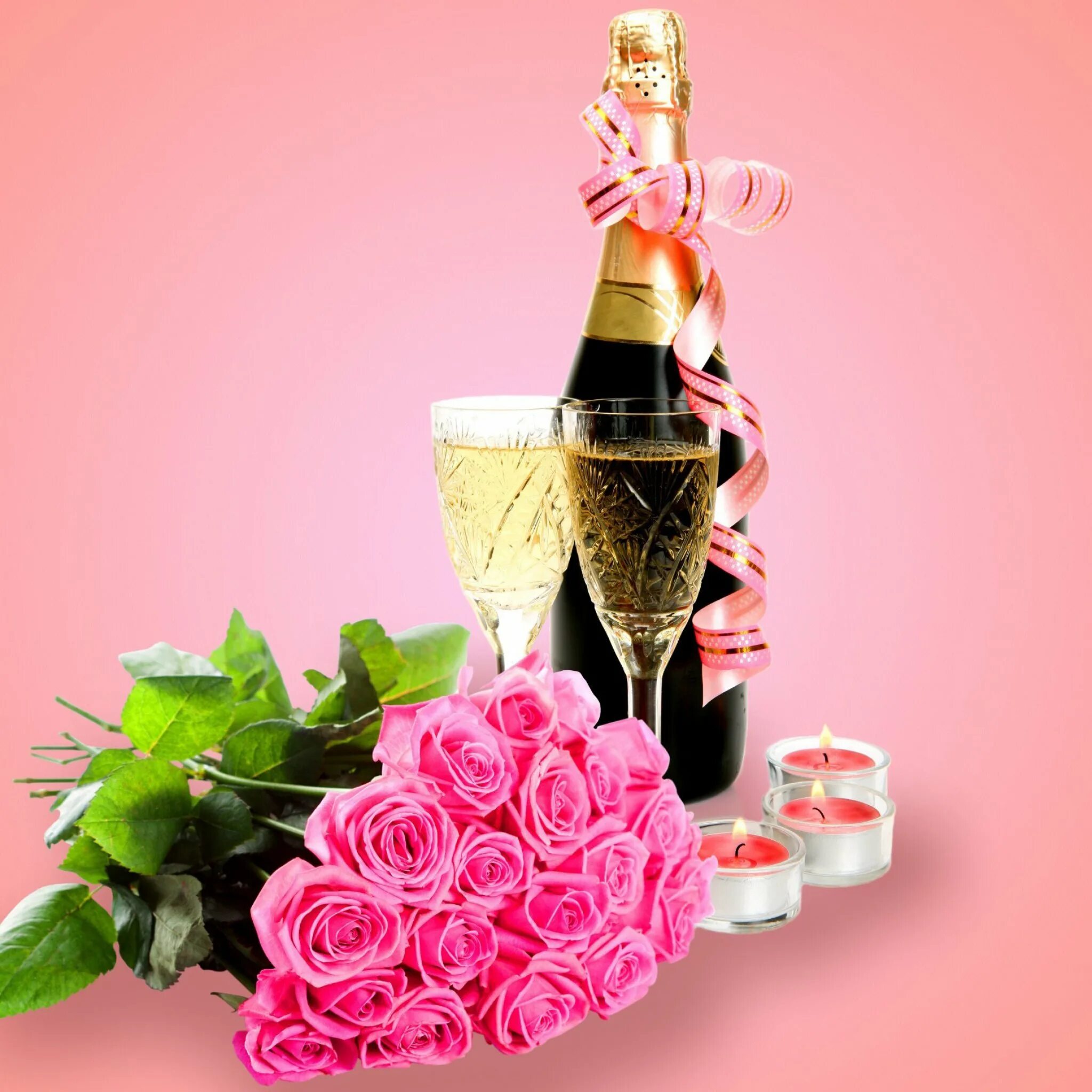 Цветы и шампанское. Цветы шампанское конфеты. Картинки с шампанским и цветами. Шампанское и розы. Поздравления женщине 74 года